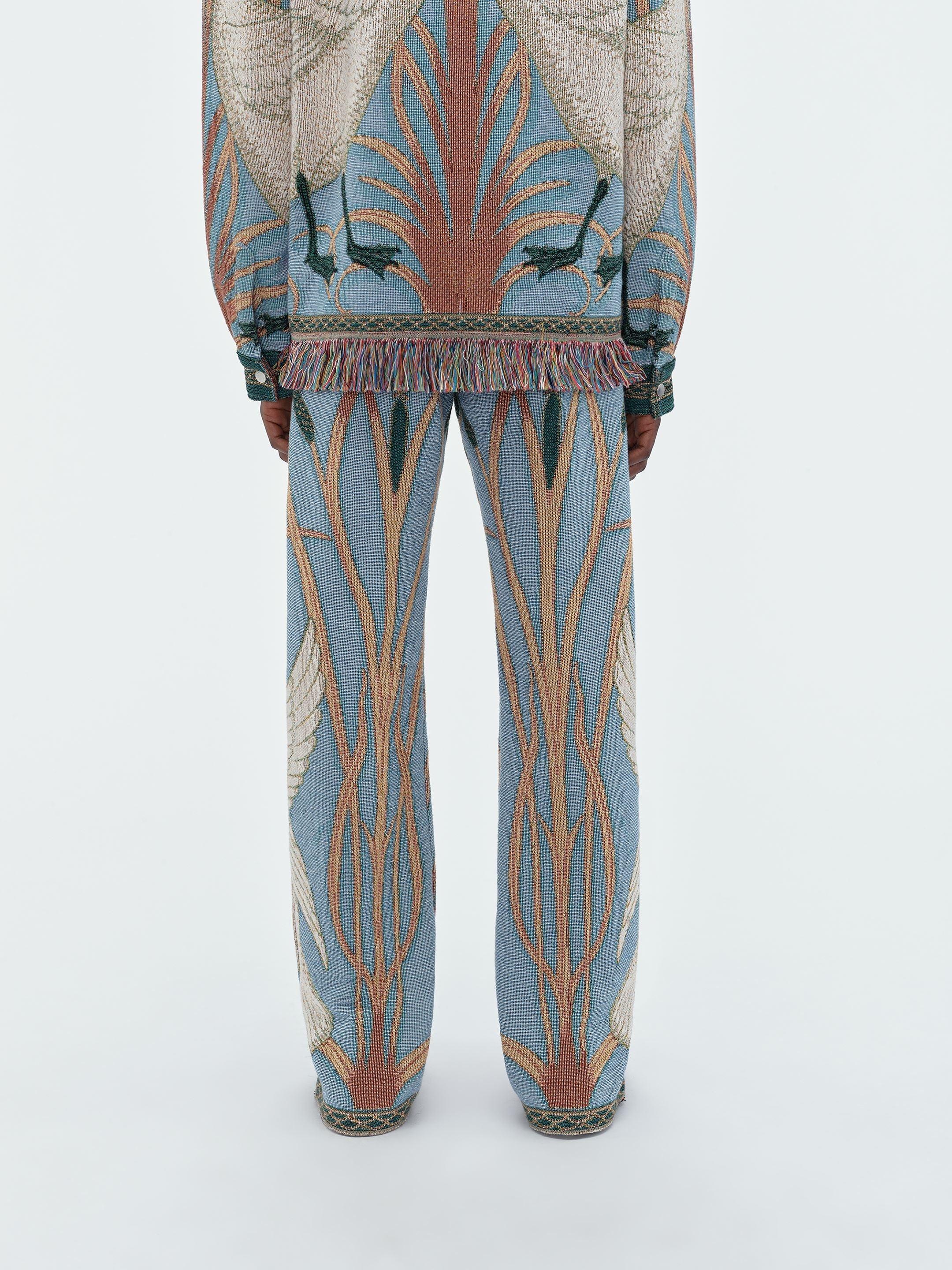 SWAN TAPESTRY FLARE PANT - 5