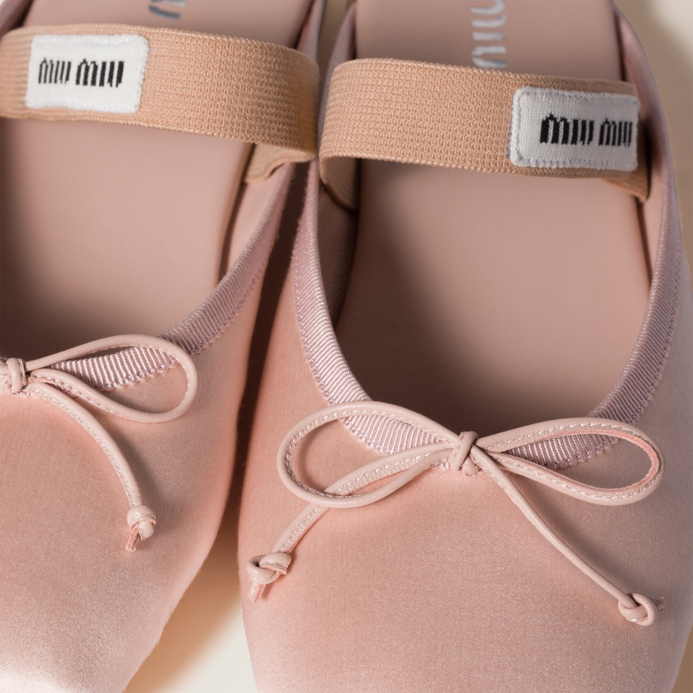 Satin ballerina mules - 4