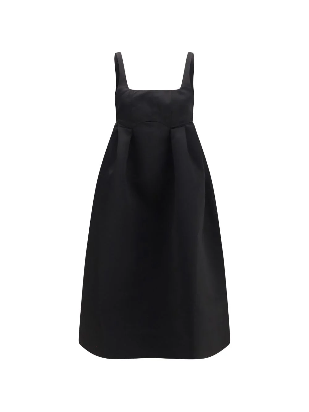square-neck midi dress - 1