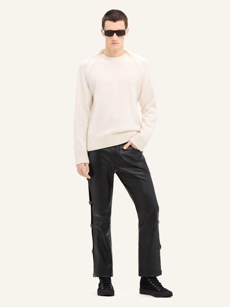 courrèges WOOL SWEATER WITH DRAP BEHIND THE BACK outlook
