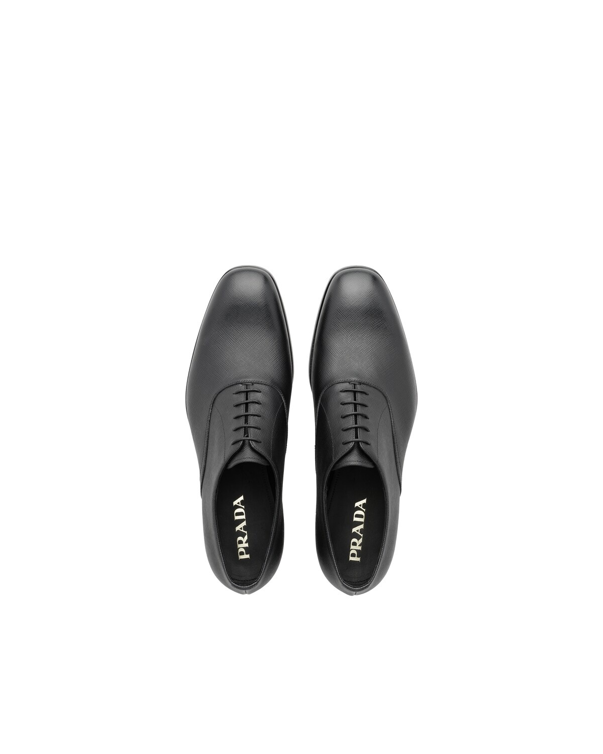 Smooth Saffiano leather Oxford shoes - 3