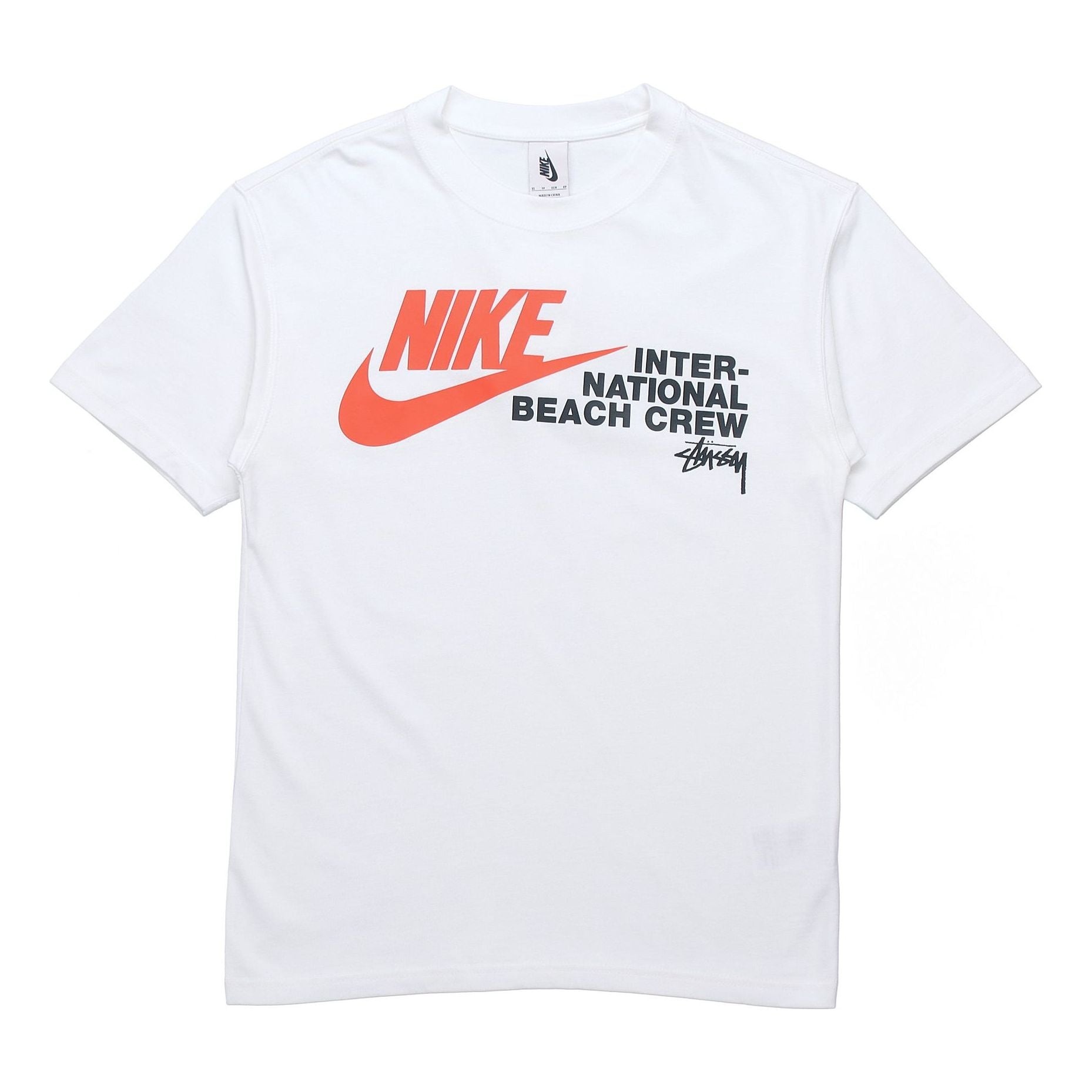 Stussy x Nike Crossover Alphabet Logo Sports Short Sleeve Asia Edition Unisex White DD3071-121 - 1