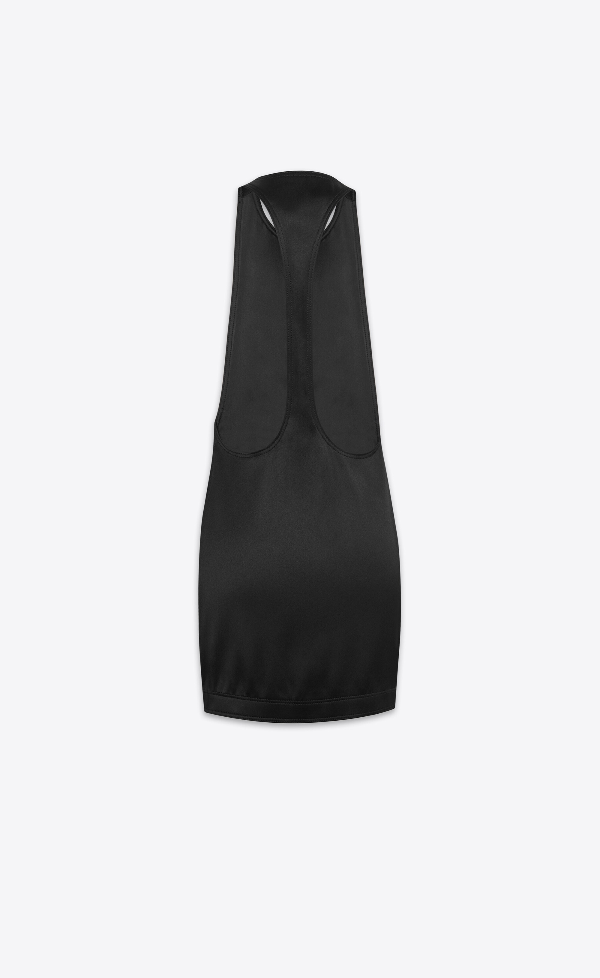 racerback dress in stretch duchess silk - 3