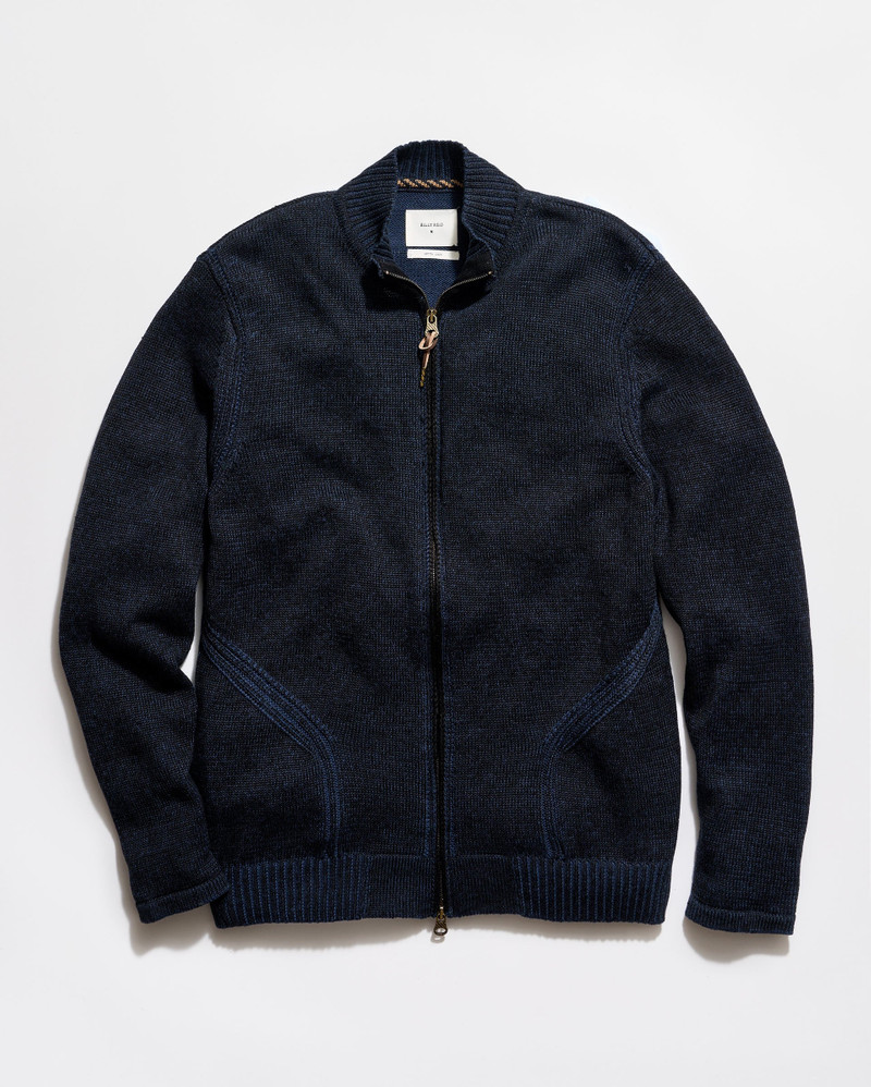 Linen Sweater Track Jacket 1