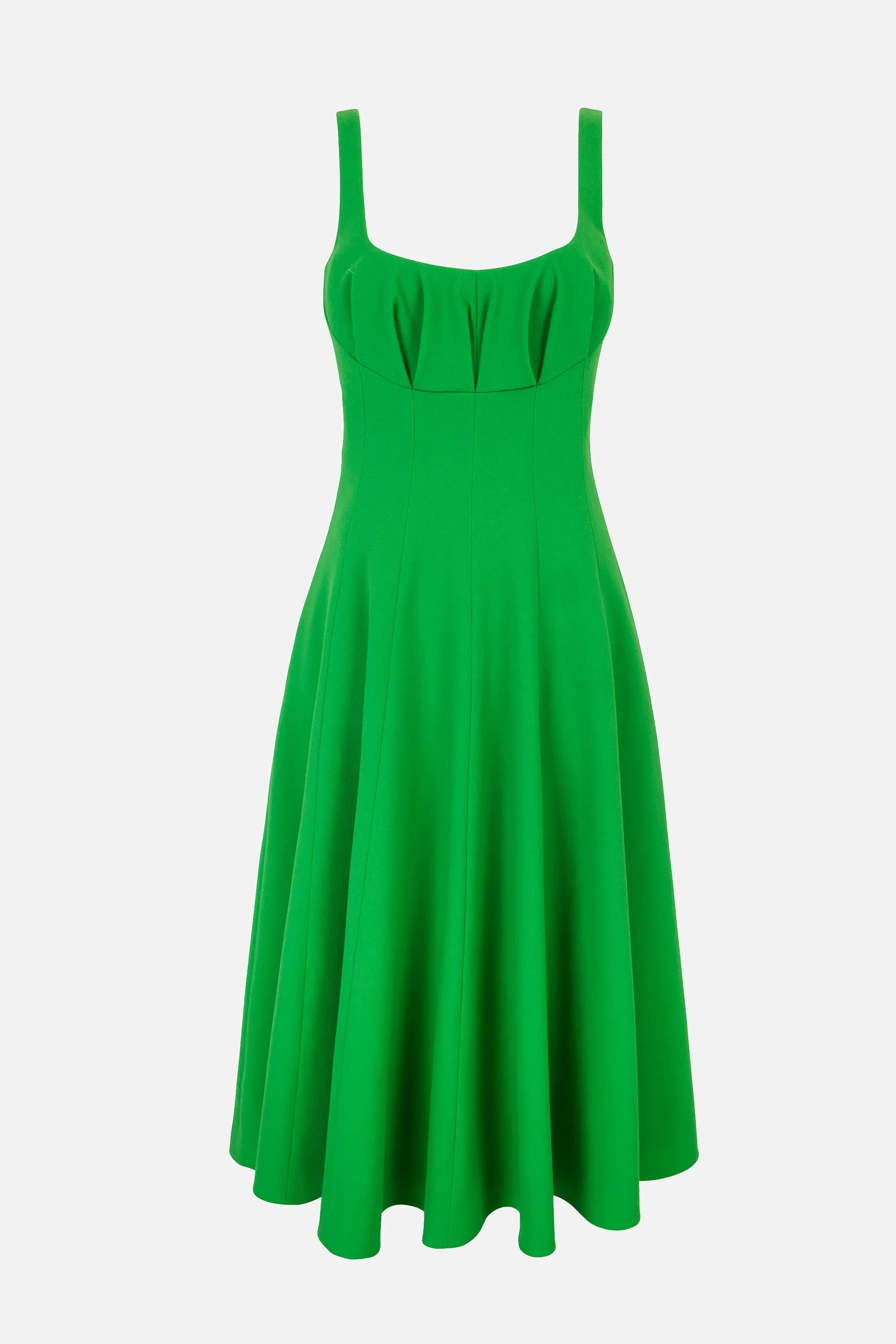 EMILIA WICKSTEAD Collins Dress In Fresh Green Single Wool Crepe -  8883592790253 | REVERSIBLE
