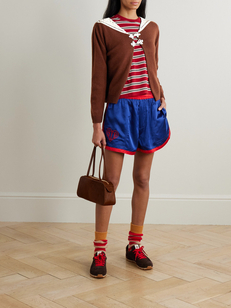 BODE Astoria Sequin-embellished Wool And Cashmere-blend Cardigan outlook