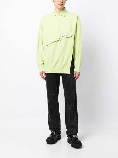 FENG CHEN WANG asymmetric-design polo shirt outlook