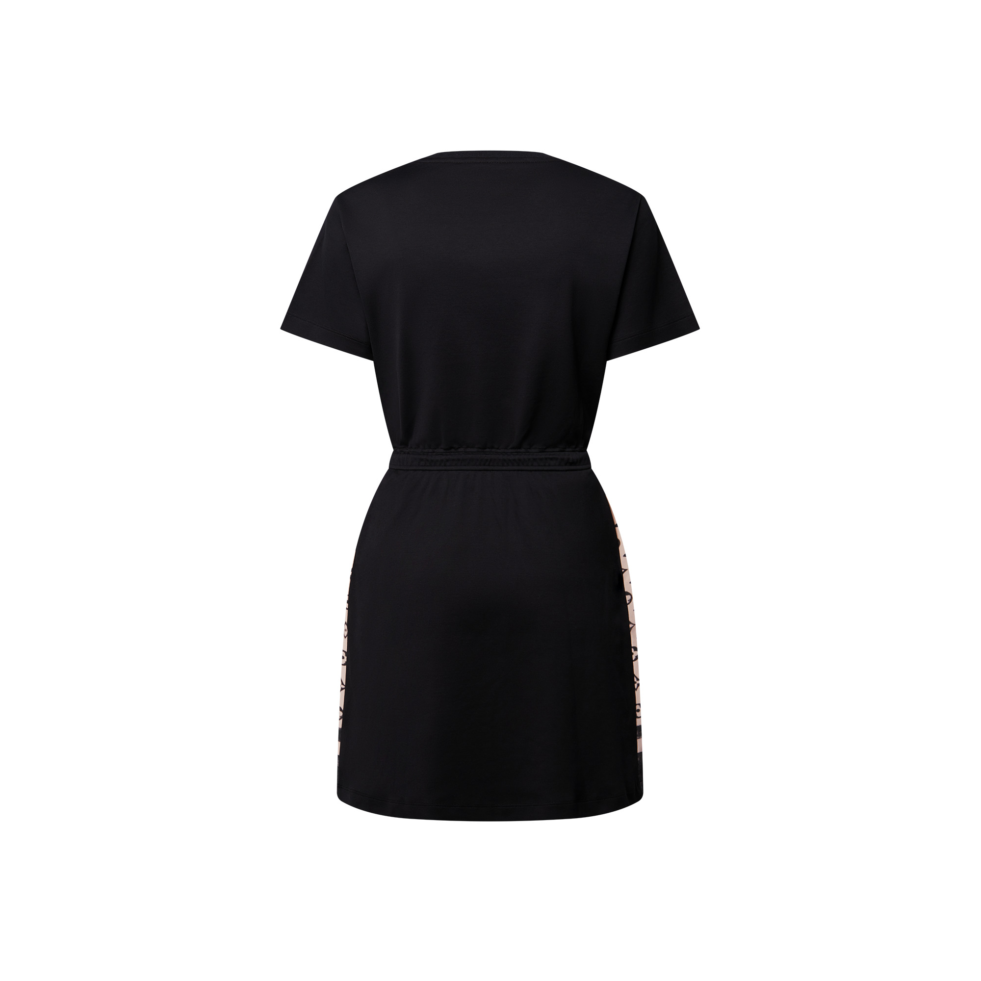 Monogram Front Drawstring Dress - 3