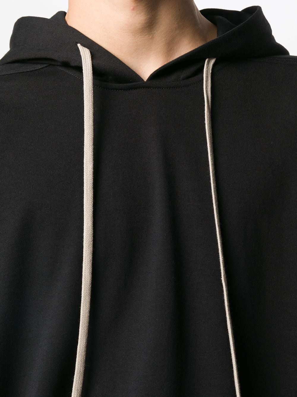 long-length jersey hoody - 5