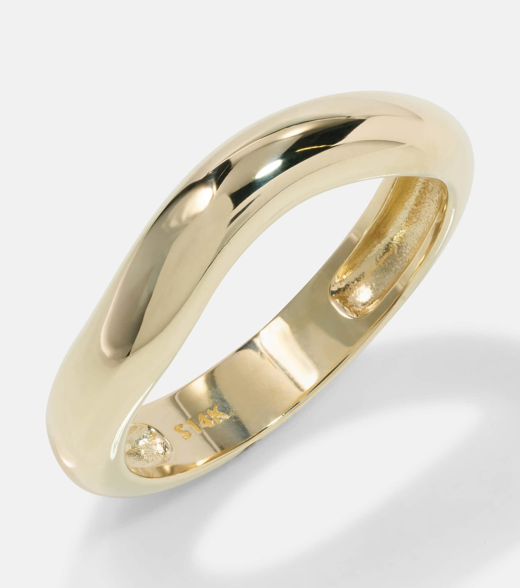 STONE AND STRAND Bold Merge 14kt gold ring | REVERSIBLE