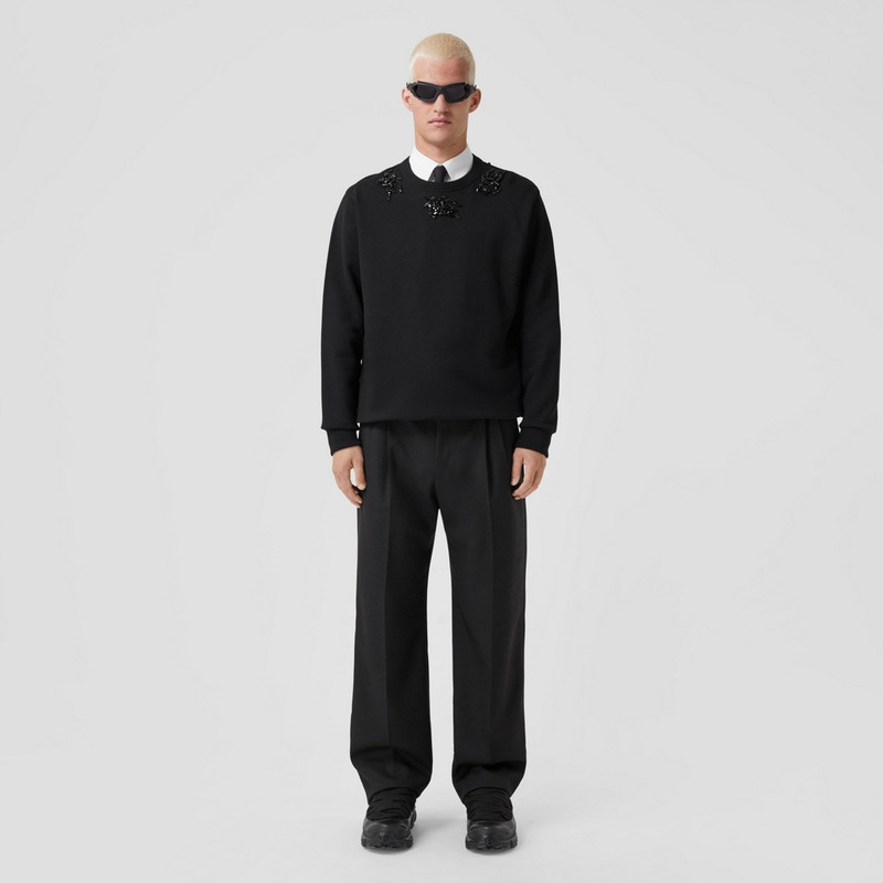 Burberry Crystal EKD Cotton Sweatshirt outlook