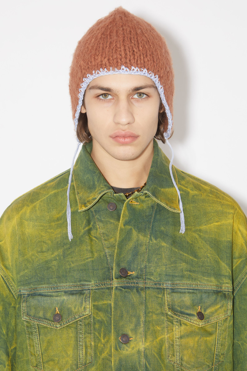 Hat with ear flaps - Ginger brown 3