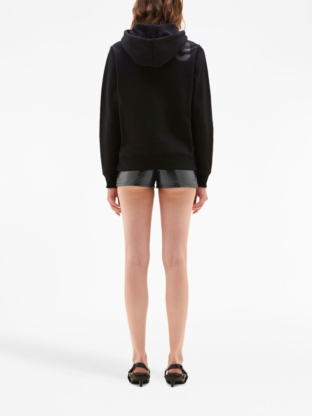 grained-texture mini shorts - 4