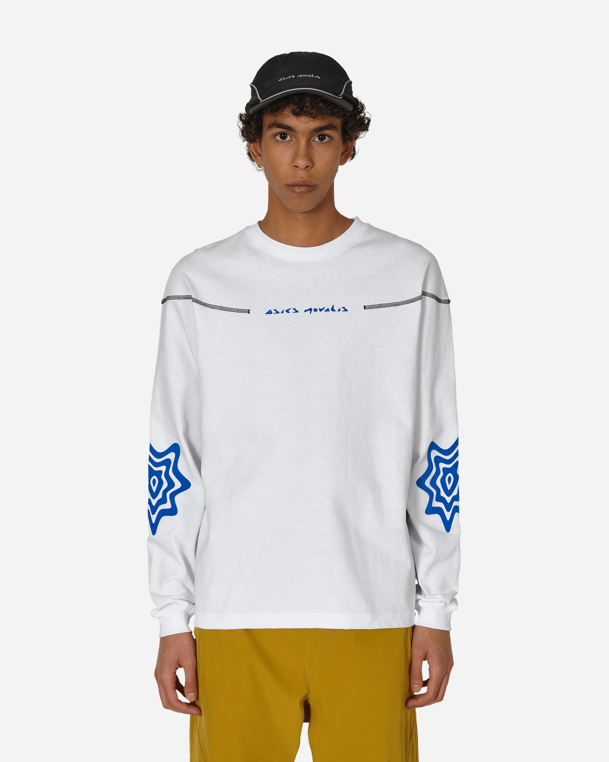Asics Novalis Bixance Longsleeve T-Shirt Optic White / Obsidian 