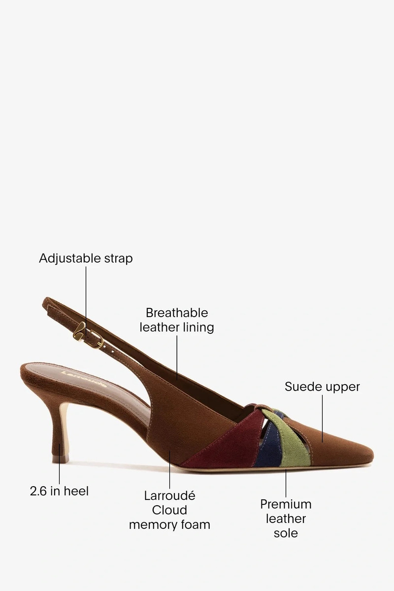 Kirstin Pump Burnt Umber Suede 6
