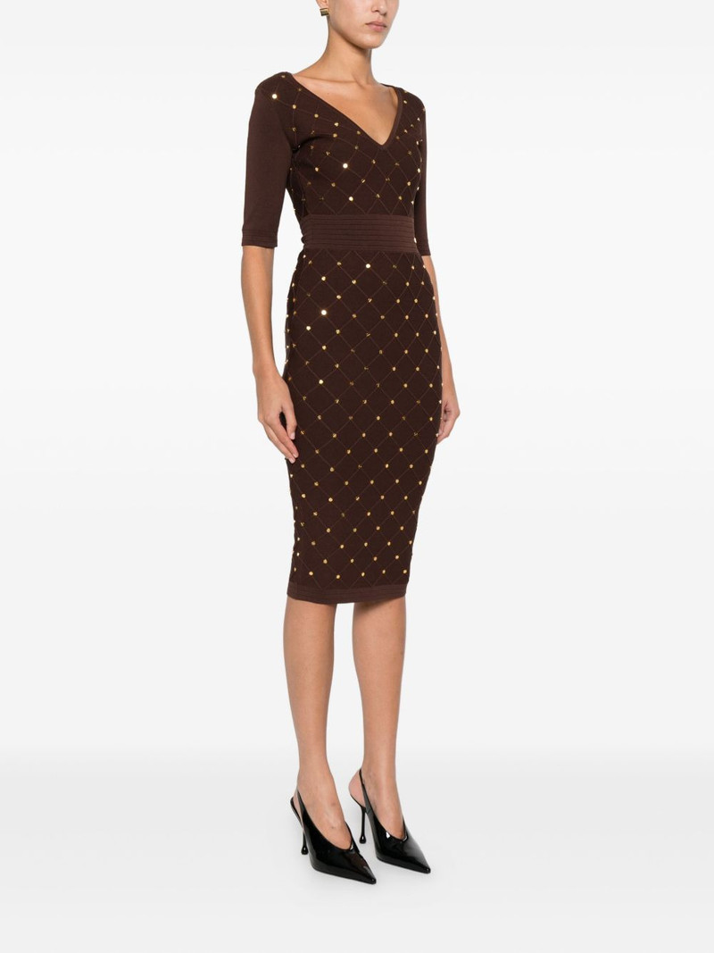 V-neck embellished dress 3