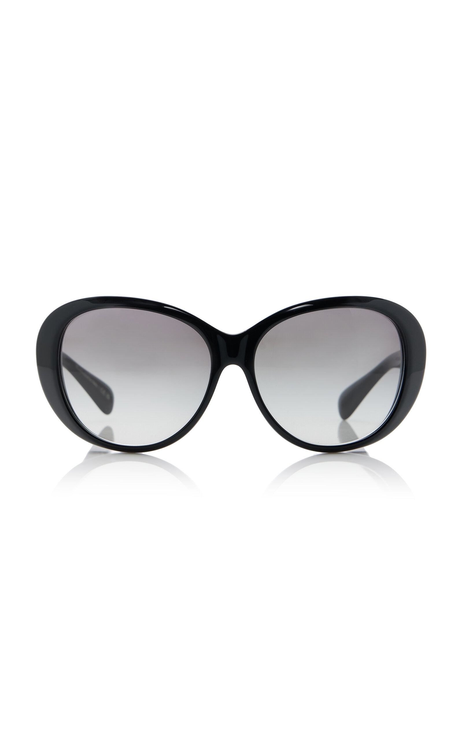 Maridan Oversized Round-Frame Acetate Sunglasses black - 1