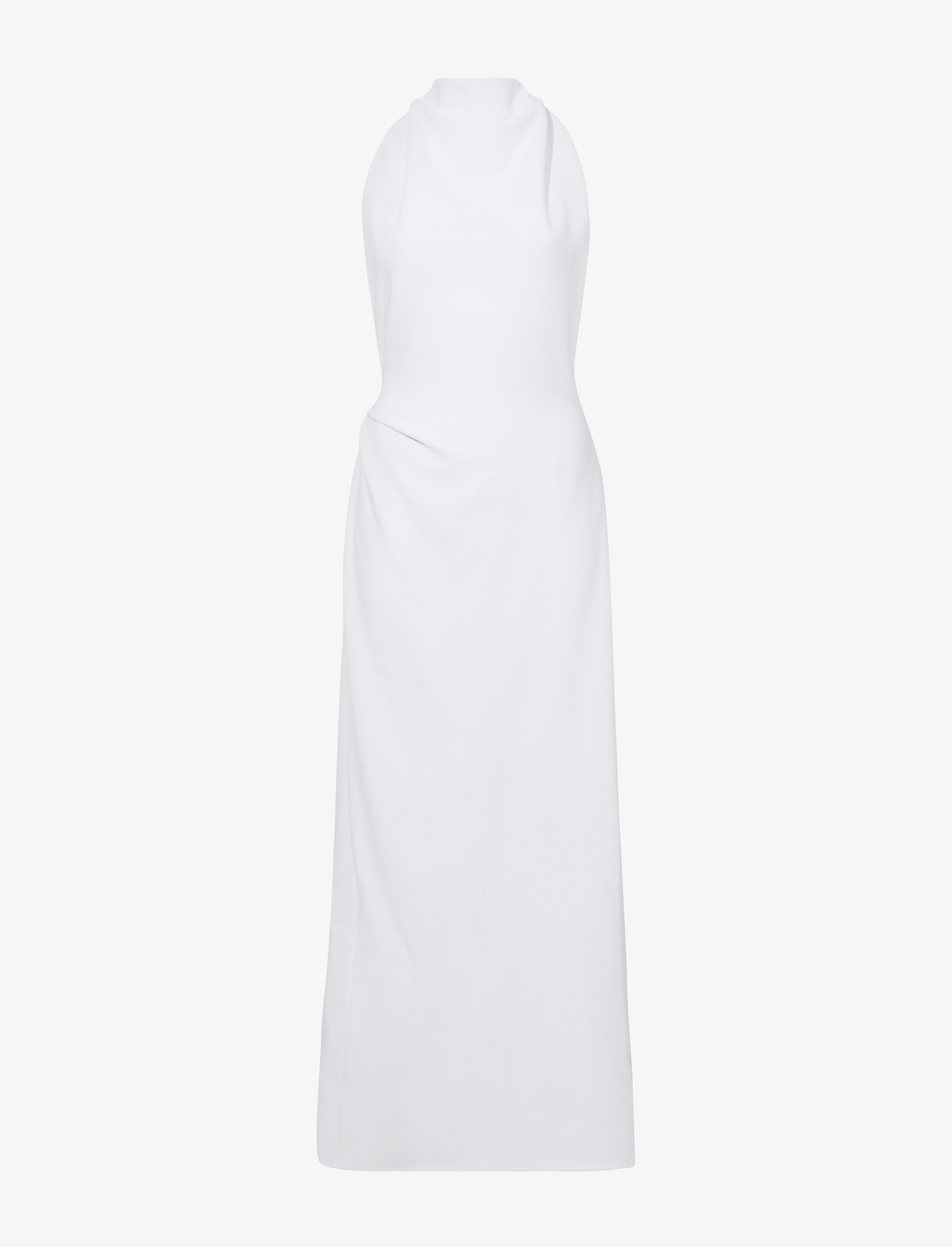 Selena Twist Back Dress in Matte Viscose Crepe - 1