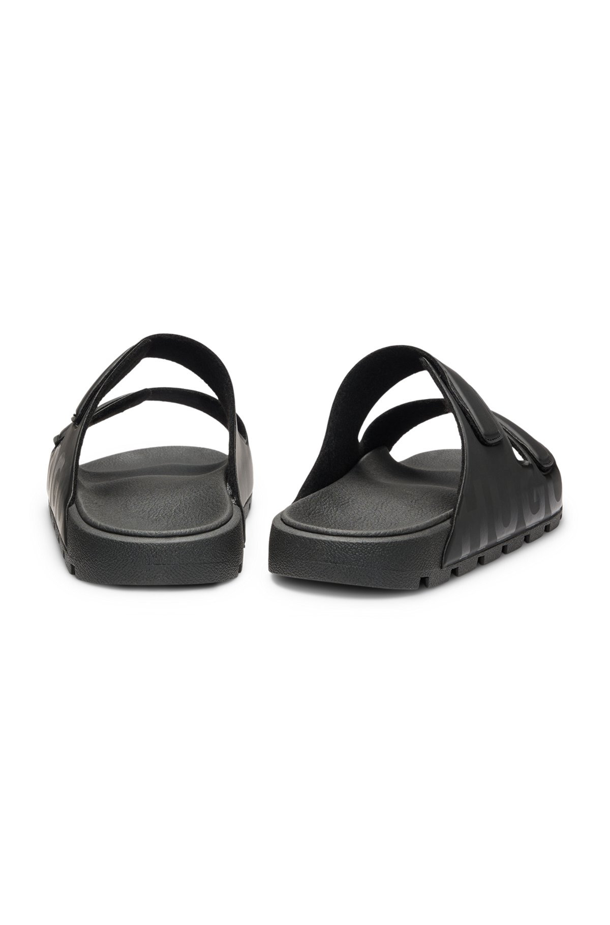 LOGO SANDALS WITH DOUBLE TOUCH-CLOSURE STRAPS - 4