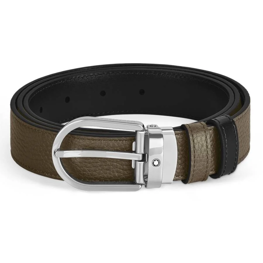 Montblanc Horseshoe 30mm Reversible Leather Belt - 1