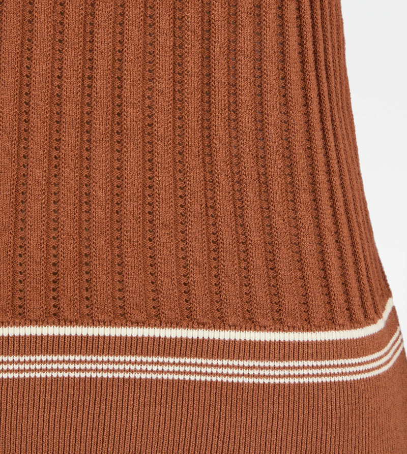T-SHIRT IN COTTON KNIT - ORANGE 6