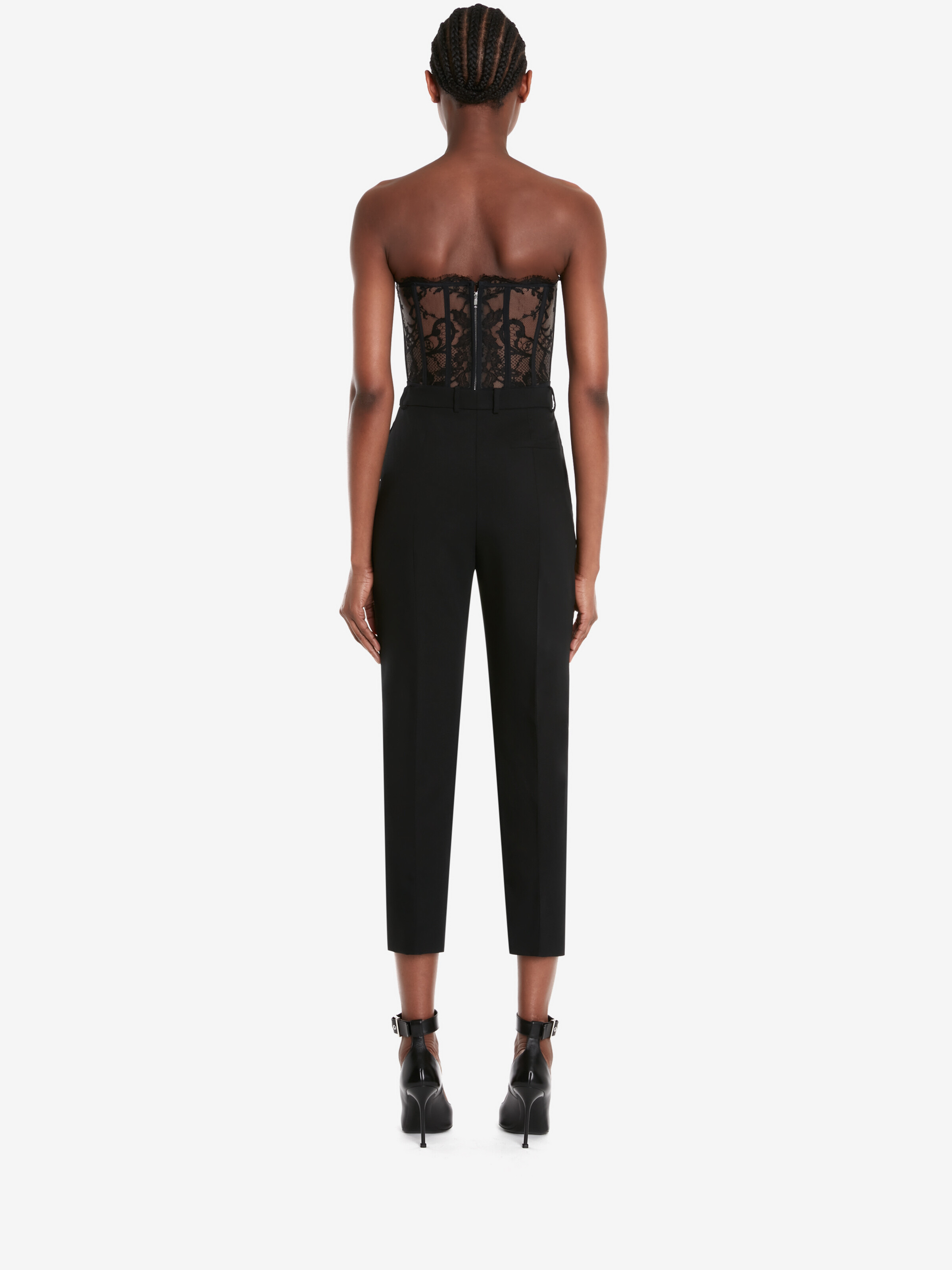 Lace Corset in Black - 5
