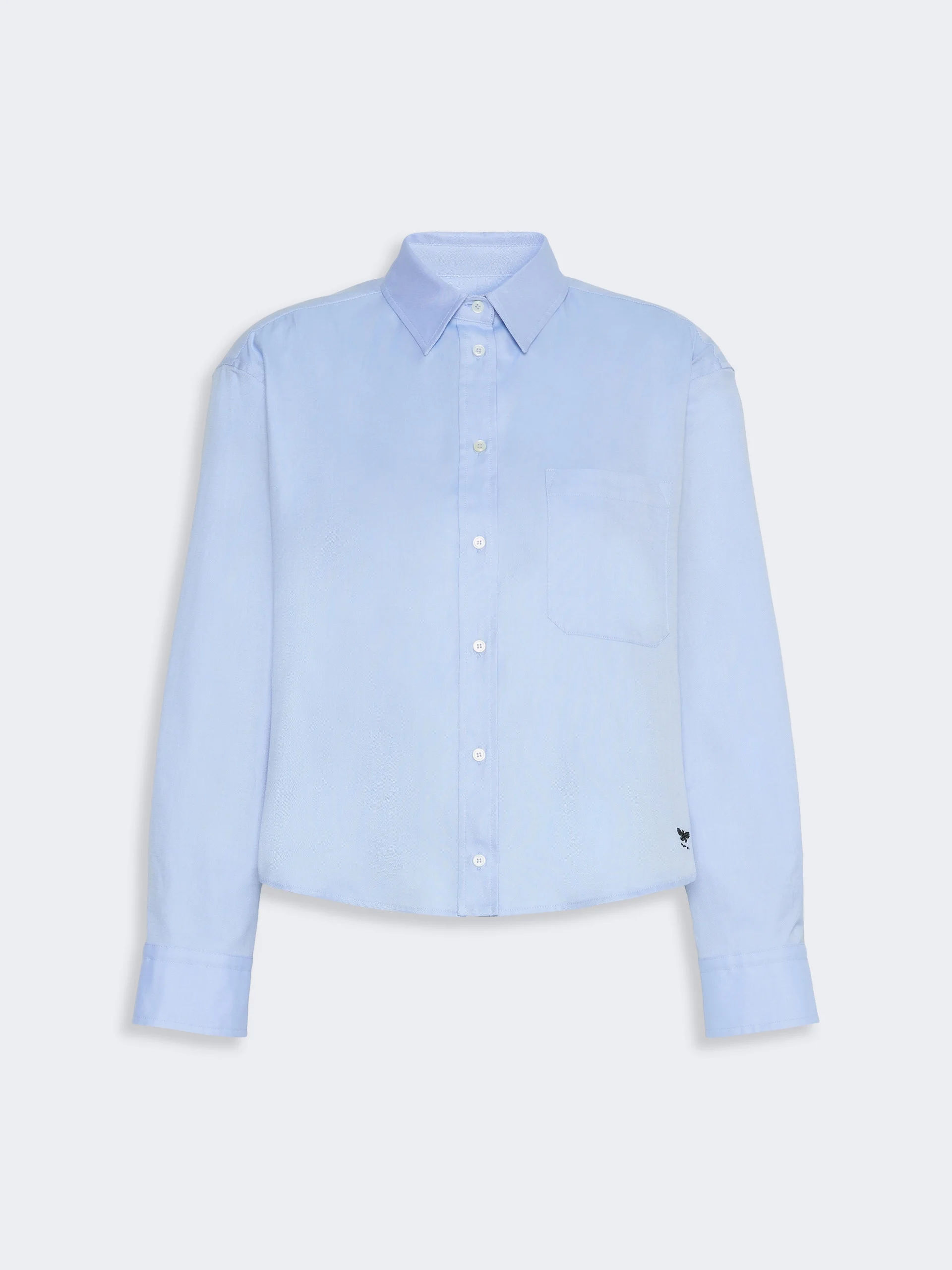 NUORO Cotton Oxford shirt - LIGHT BLUE - 1