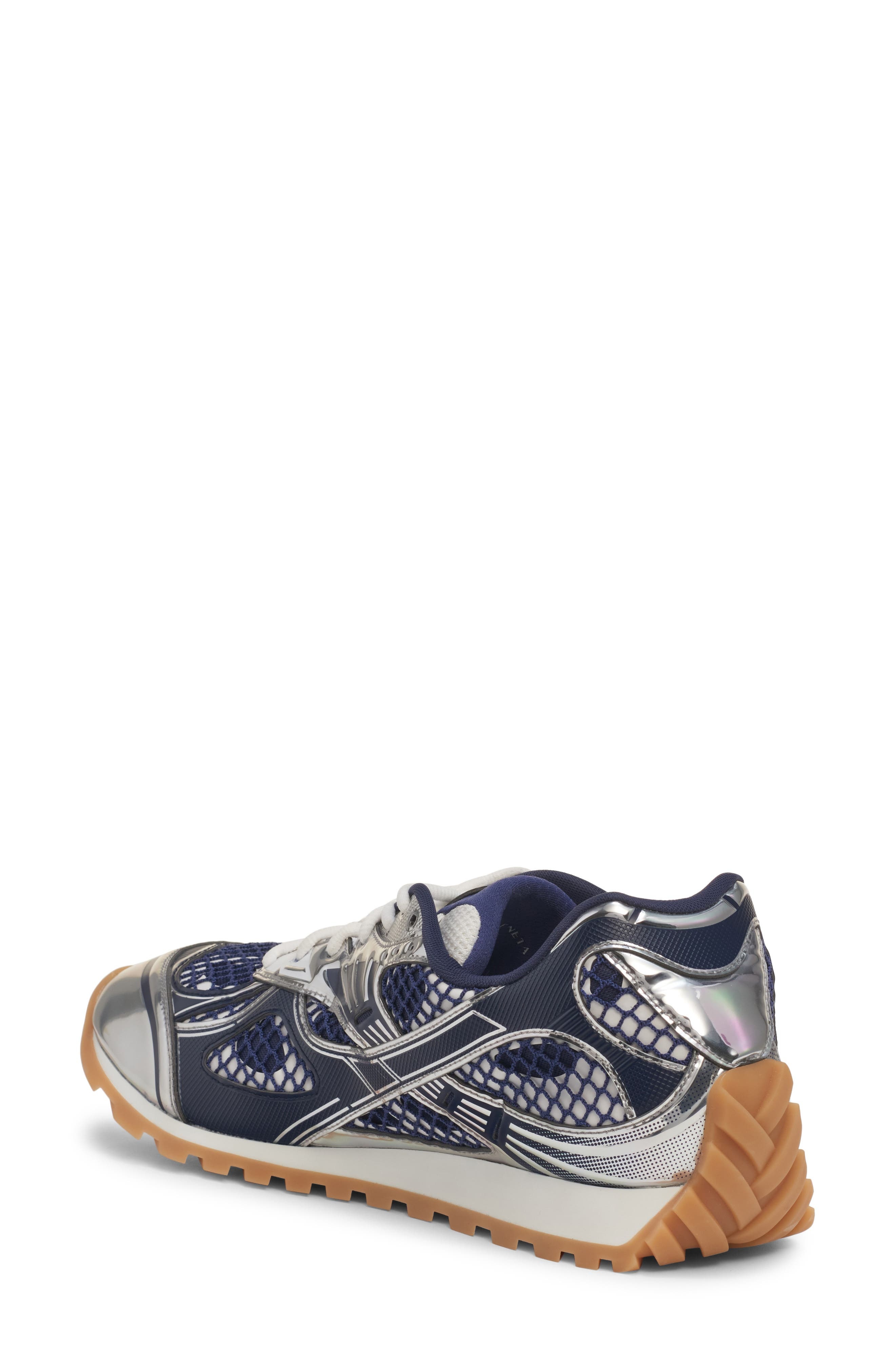 Bottega Veneta Orbit Low Top Sneaker in Abyss-Silver at Nordstrom - 2