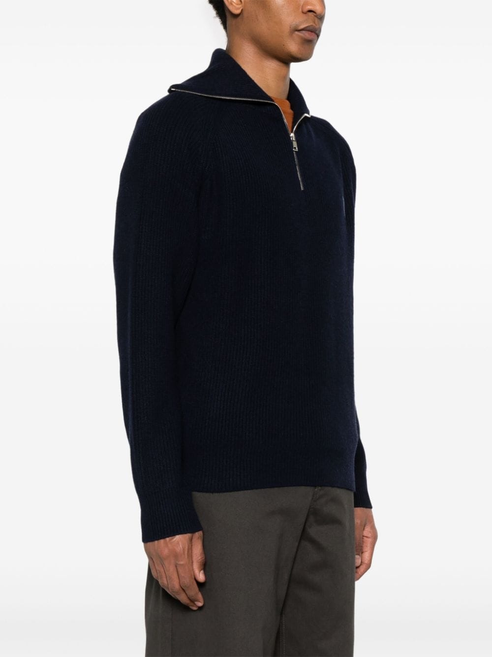 Bold Fox Head ribbed sweater - 3
