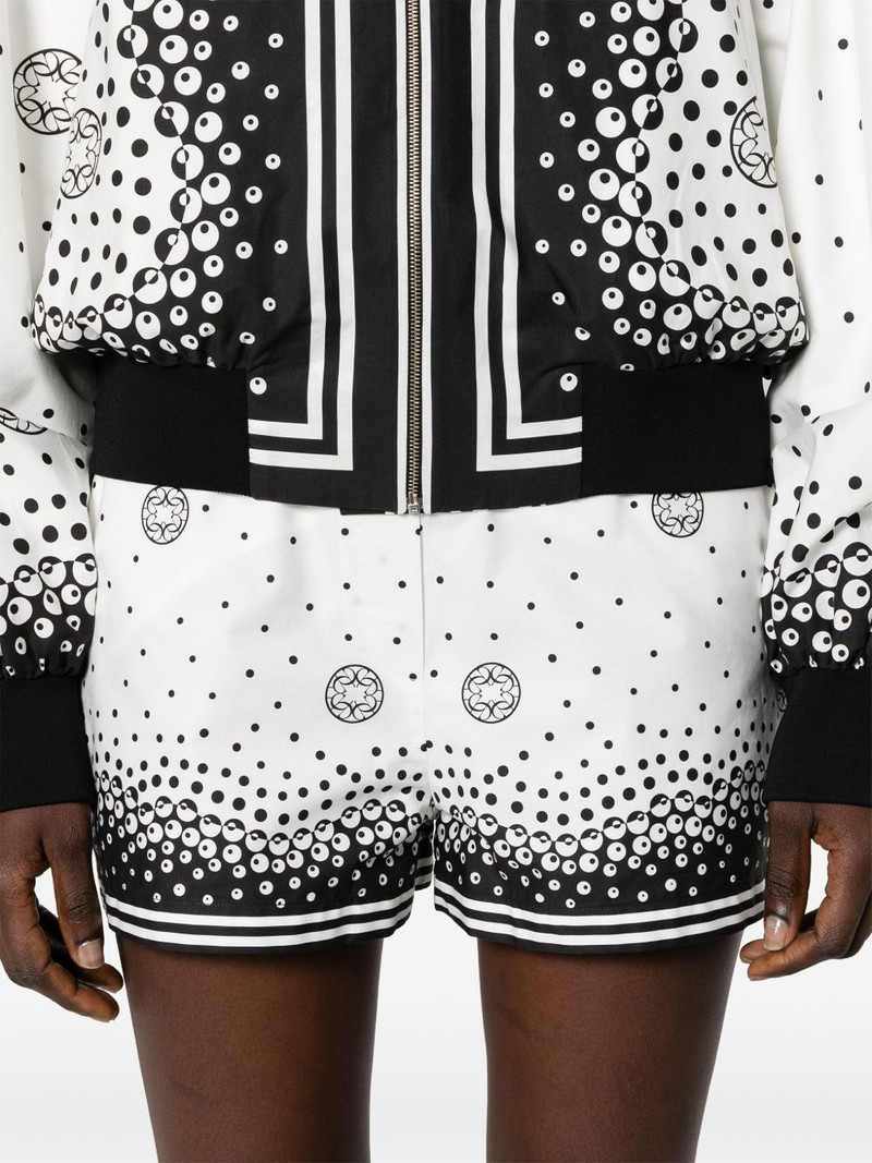 monogram-print cotton shorts 5