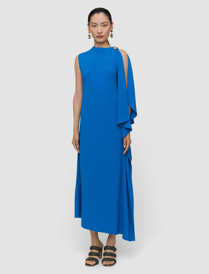 JOSEPH Aly Crepe Cape Dress outlook