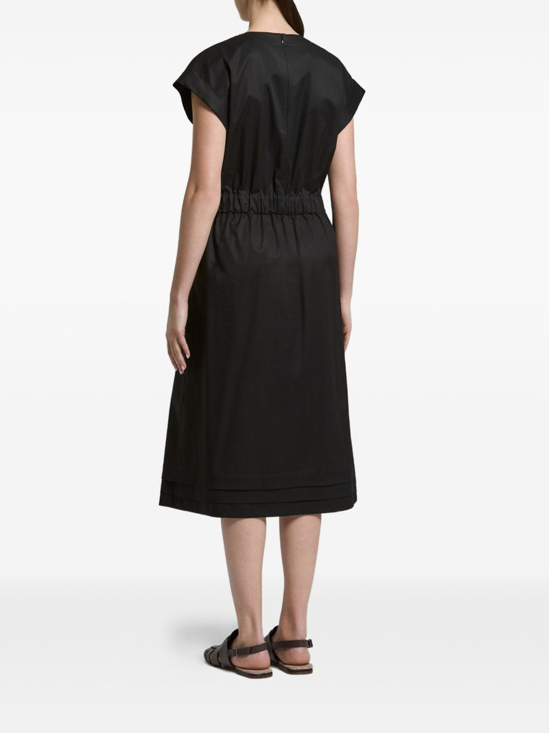 tied-waist V-neck midi dress 4