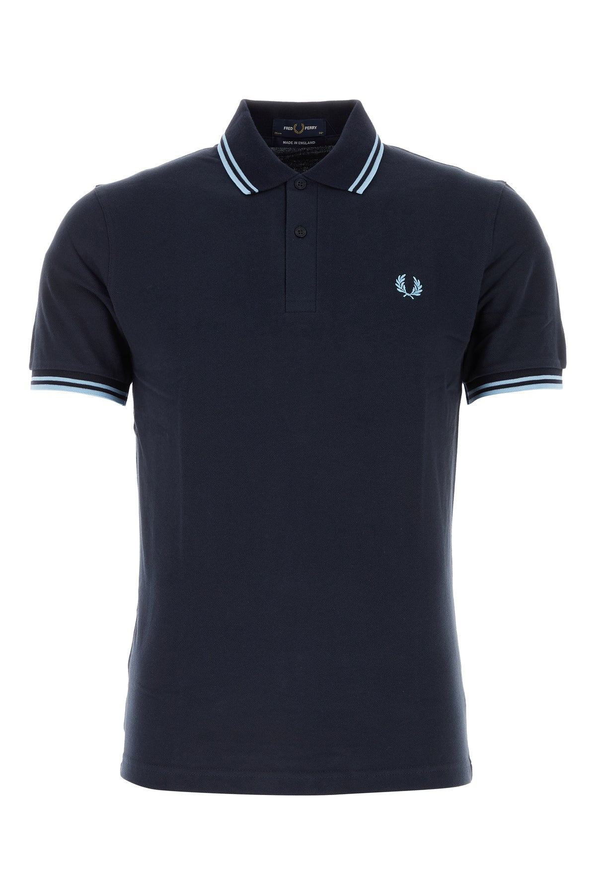 Midnight blue piquet polo shirt - 1