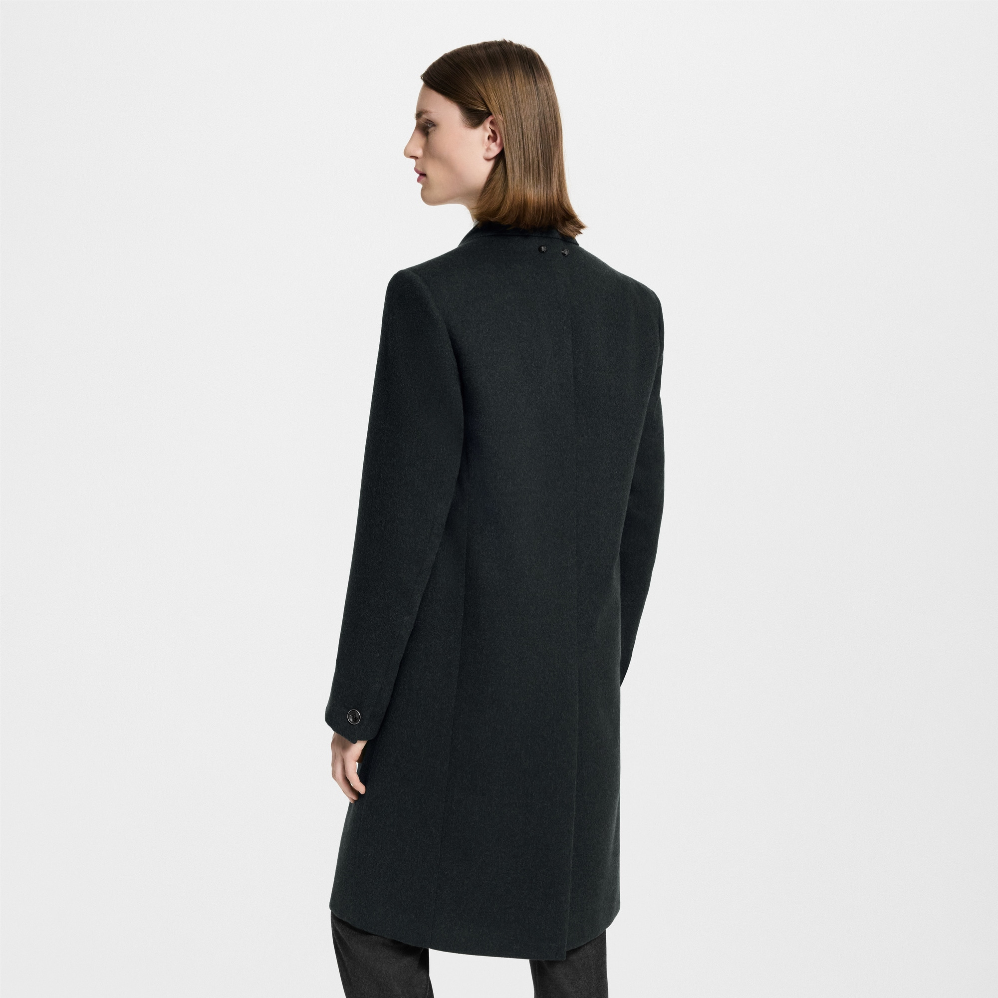 Double-Breasted Tailored Coat - 6