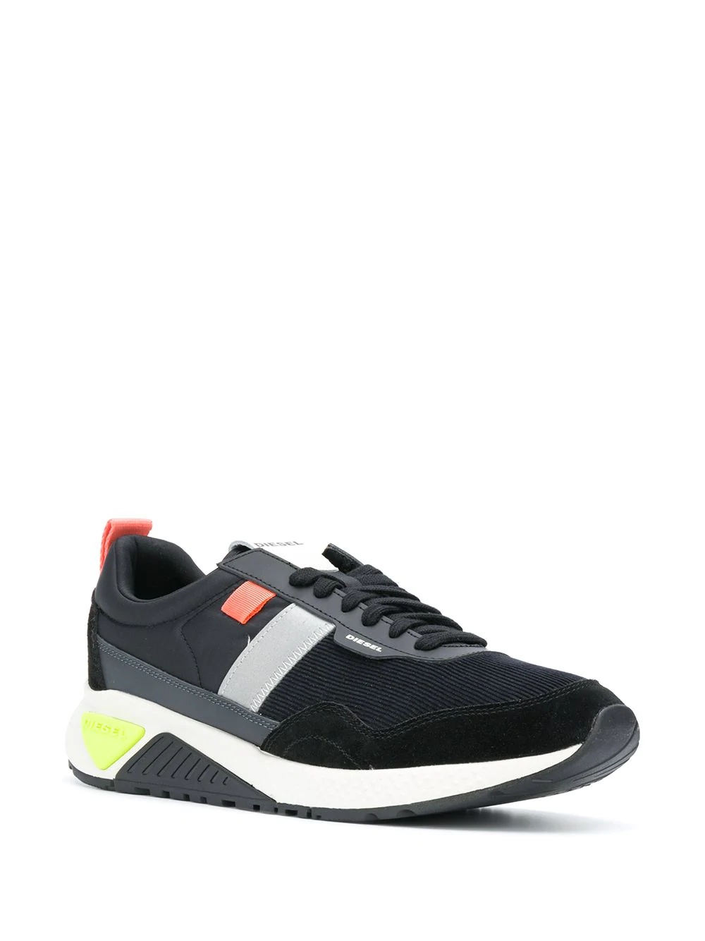 colour-block panel sneakers - 2