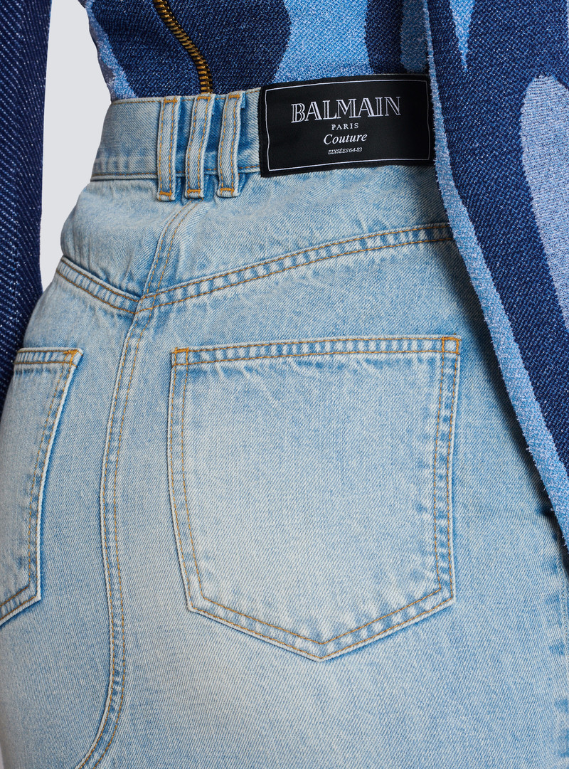 Denim midi skirt 7