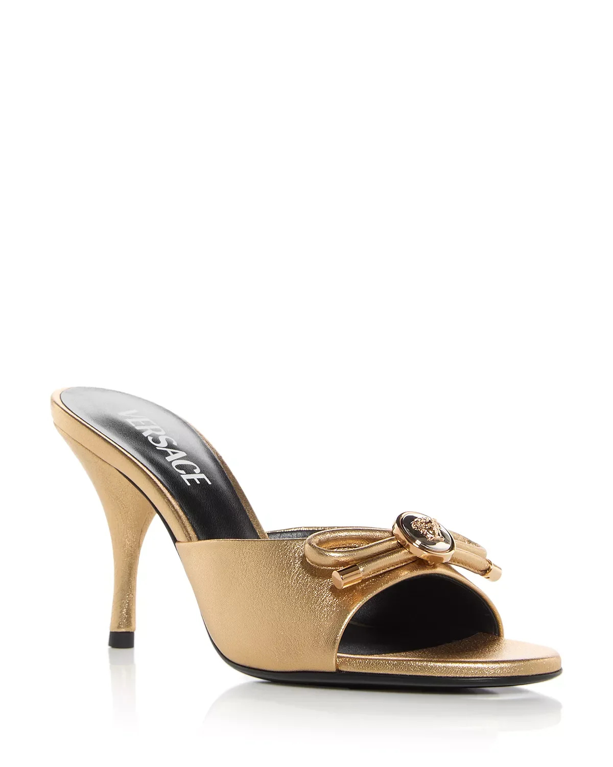 Women's Opera Bow 85mm Patent Mules - 1