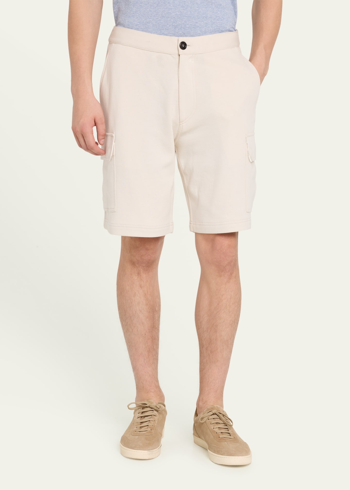 Men's Cotton-Blend Travel Cargo Shorts - 4