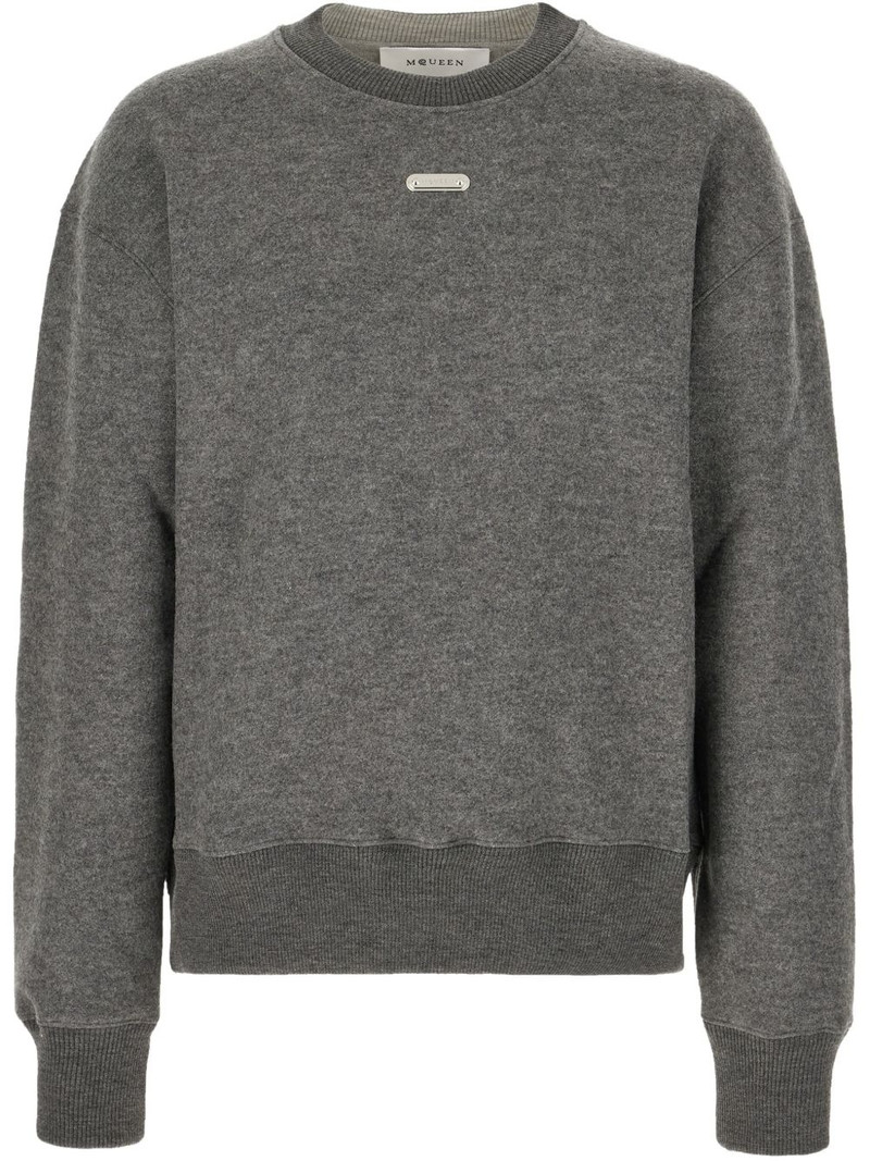 logo-plaque sweater 1