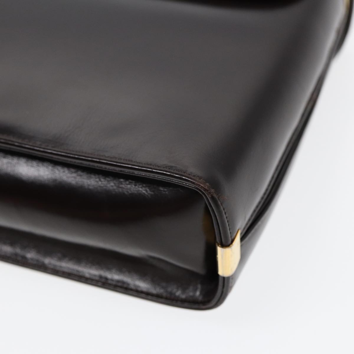 DIOR Hand Bag Leather Brown Gold - 16