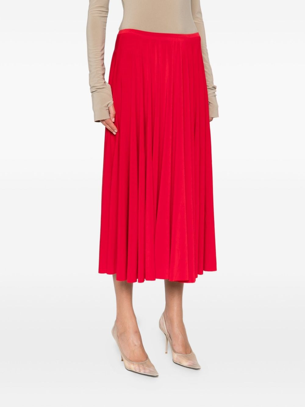 Pleated midi skirt - 2