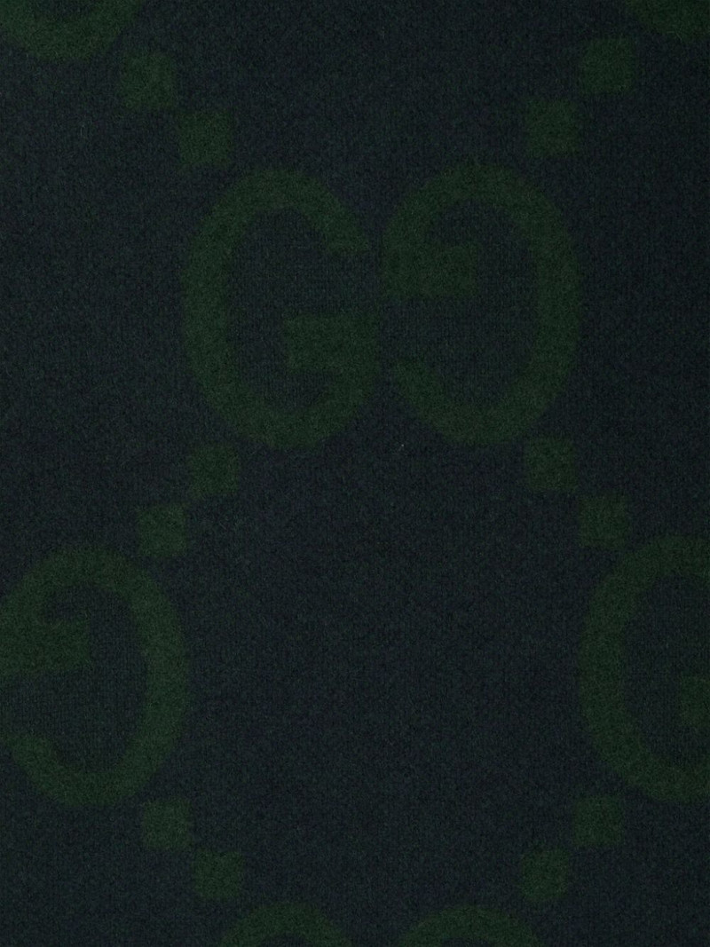 GUCCI GG-jacquard cashmere scarf outlook