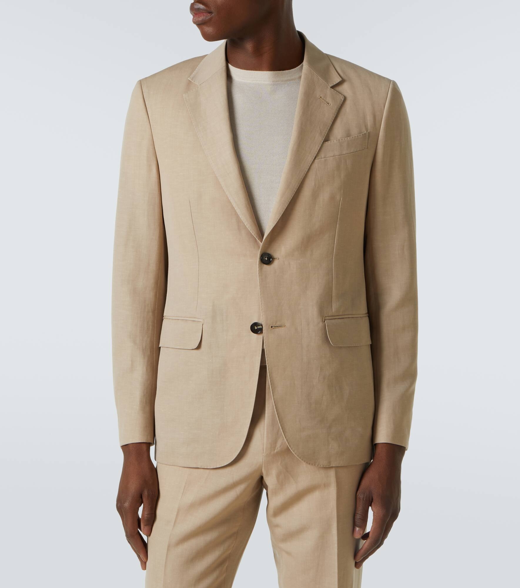 Trofeo wool and linen suit - 4
