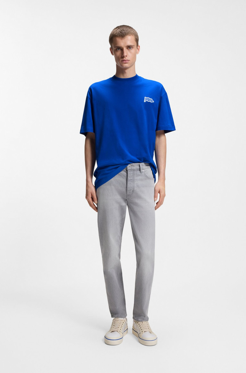 HUGO FLAG-LOGO T-SHIRT IN COTTON JERSEY outlook