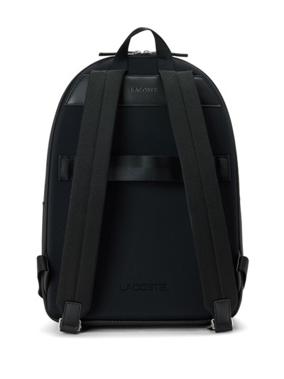 LACOSTE Chantaco logo-embossed leather backpack outlook