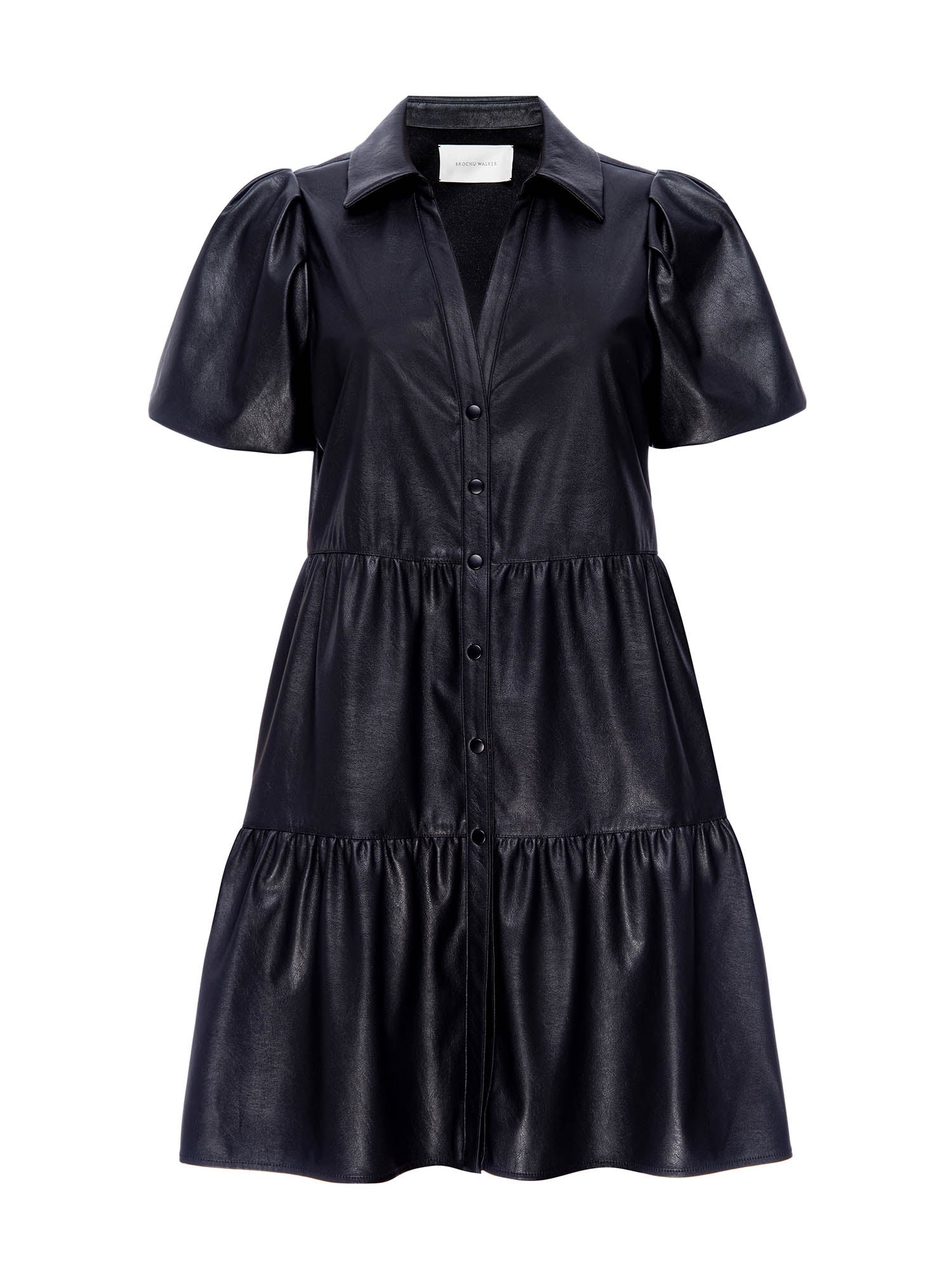 The Havana Vegan Leather Mini Dress - 3