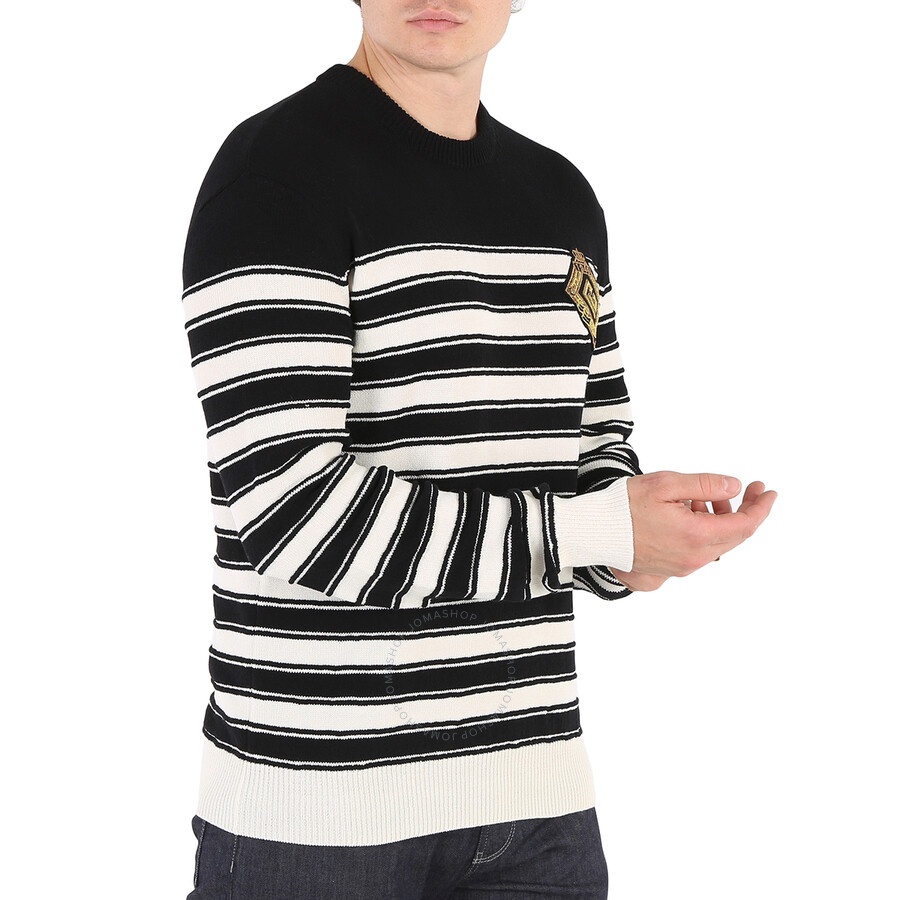 Balmain Men's Stripped Knitted Sailor Jumper - 5