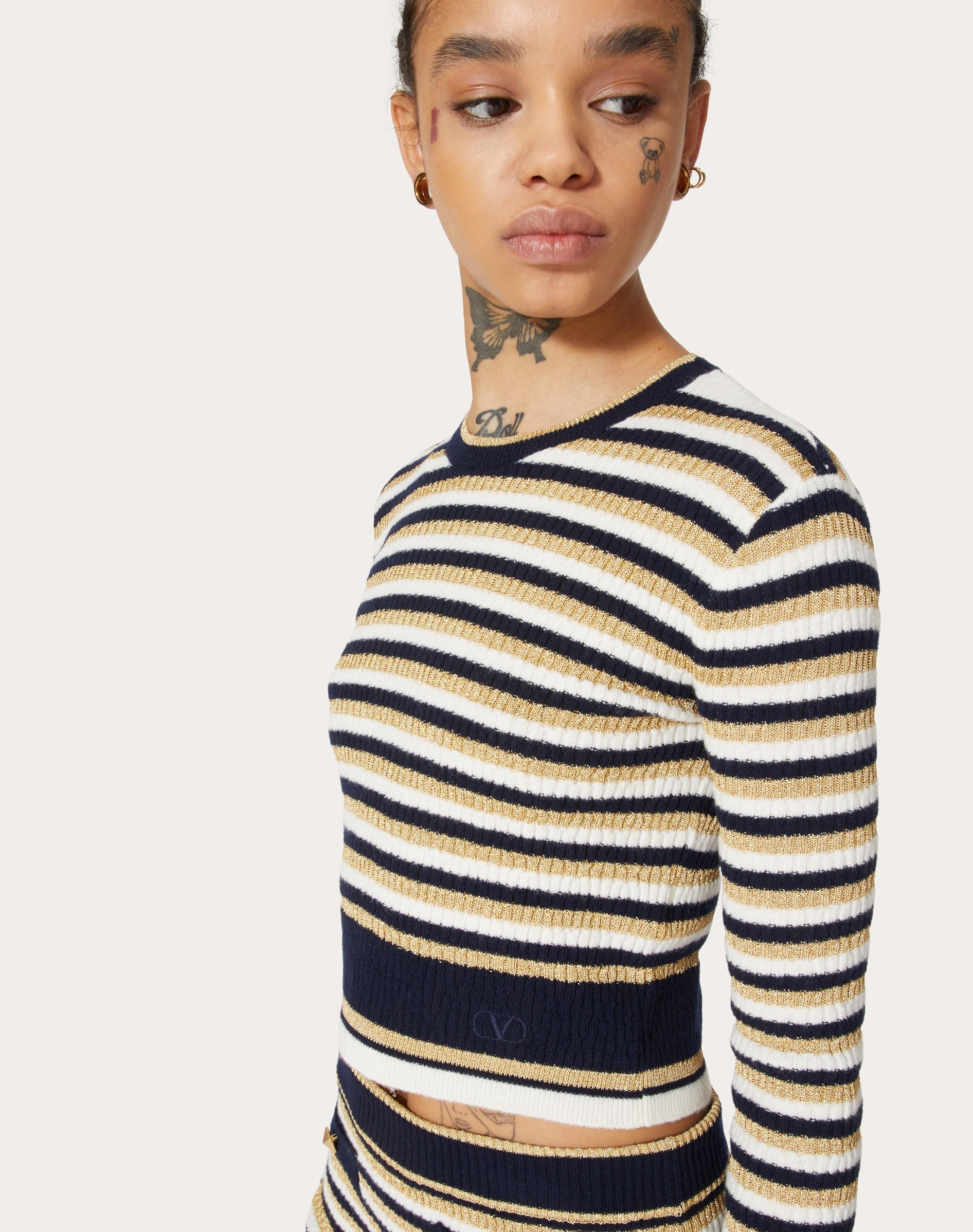 WOOL AND LUREX JUMPER - 5