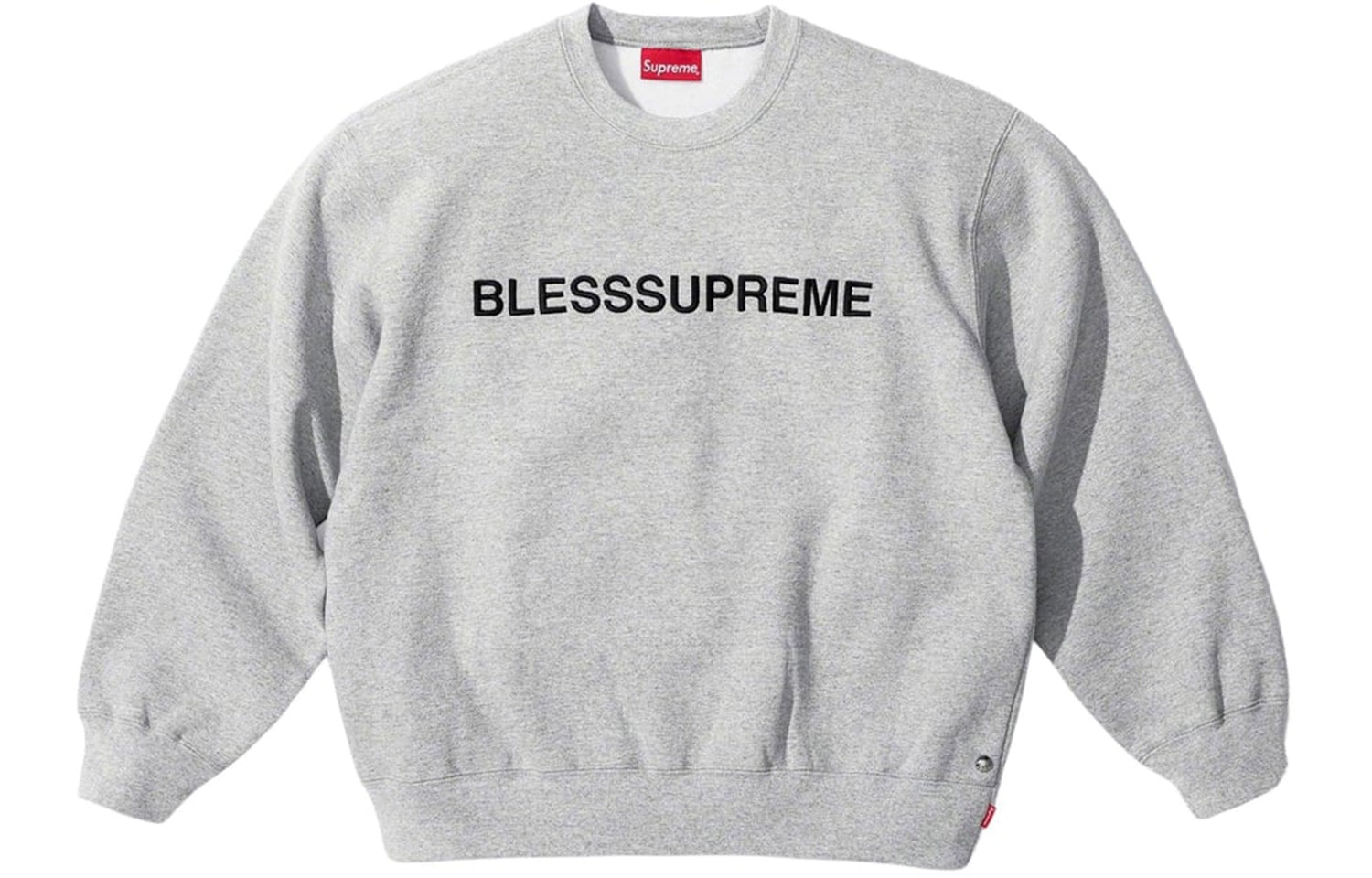 Supreme x Bless FW23 Week12 Crewneck Logo Sweater 'Grey' SUP-FW23-200 - 2