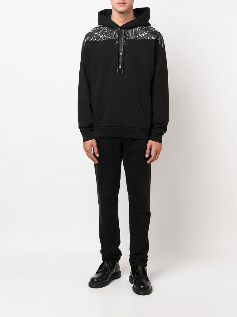logo-print pullover hoodie - 2
